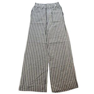 Evereve Women's Sophia‎ Linen Pants Wide Leg High Rise 4-pocket Beachy XS TALL